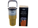 TYESO Vacuum Insulated 750ML Coffee Cup Stainless Steel Tumbler Water Bottle Ice Cool Car Cup Yellow