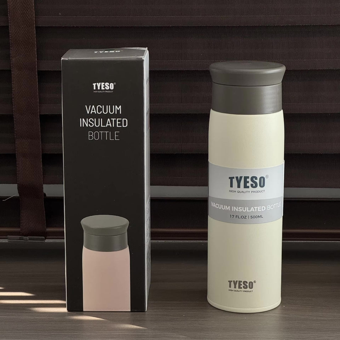 TYESO 500ml & 350ml Vacuum Insulated Bottle ☕🧊✨ 8729