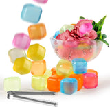 12 PCS SILICONE ICE CUBES COLOR - TheBawarchiKhana