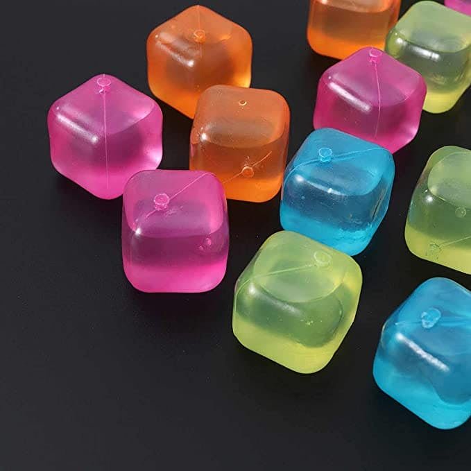 12 PCS SILICONE ICE CUBES COLOR - TheBawarchiKhana