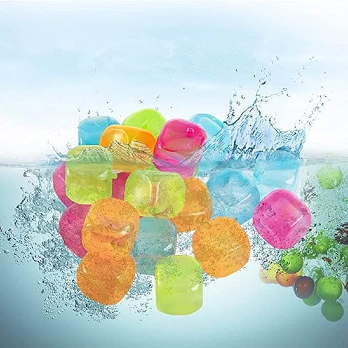 12 PCS SILICONE ICE CUBES COLOR - TheBawarchiKhana