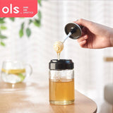 220ML Kitchen Glass Seasoning Bottle for Honey Dispenser - TheBawarchiKhana