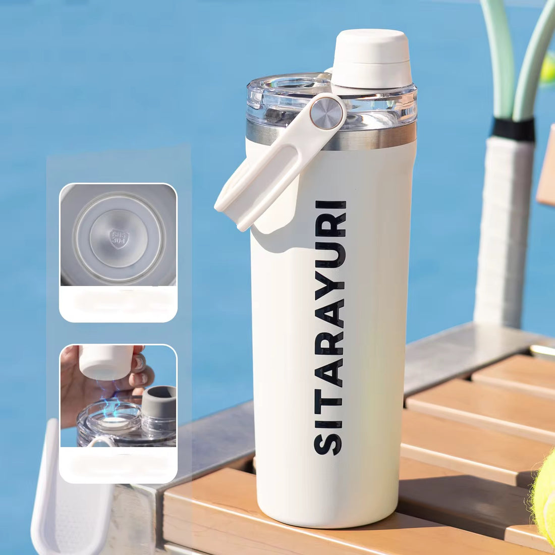 800ML Sitarayuri Water Bottle With Magnetic Lid