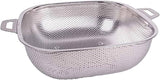 SQUARE STAINLESS STEEL WASHING SRAINER BASKET