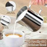 Stainless Steel Milk Frothing Jug 350/550/900ML Coffee Pitcher Craft