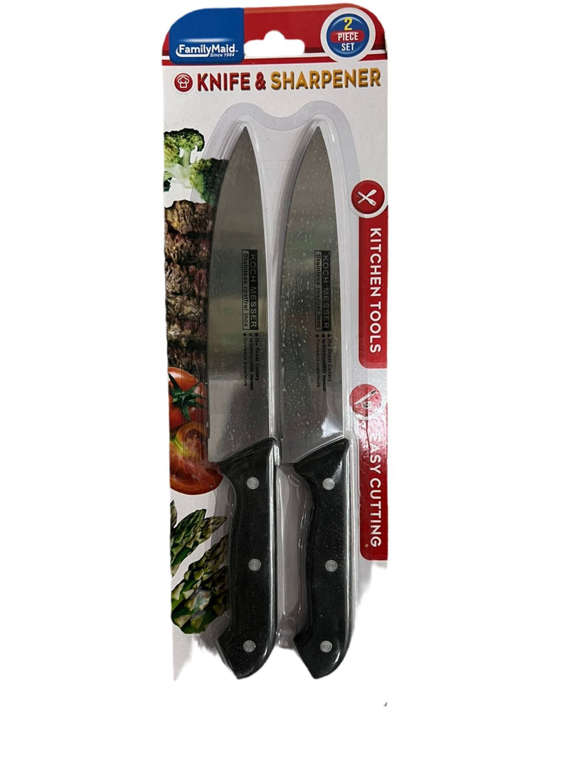 2Pcs Koch Messer Kitchen Knife Set - TheBawarchiKhana