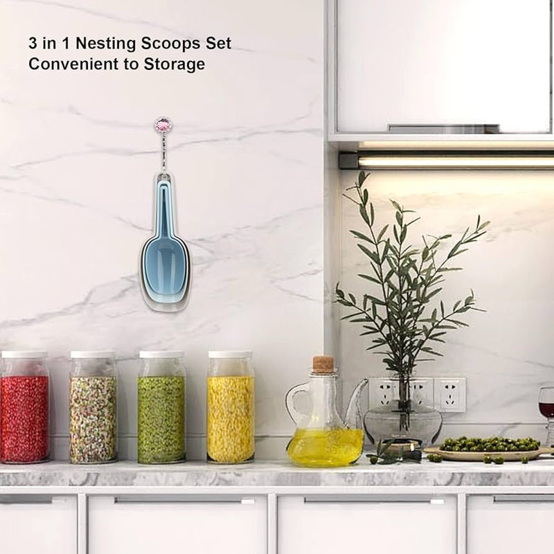 3 IN 1 NESTING SCOOP SET KJ614 - TheBawarchiKhana