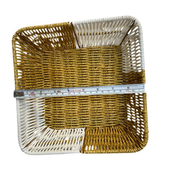 STORAGE BASKET DURABLE SQUARE FRUIT OR BREAD BASKET