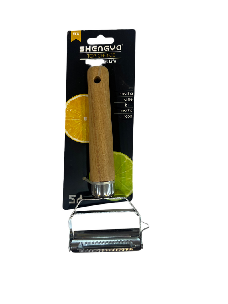 SHENGYA WOOD HANDLE POTATO PEELER