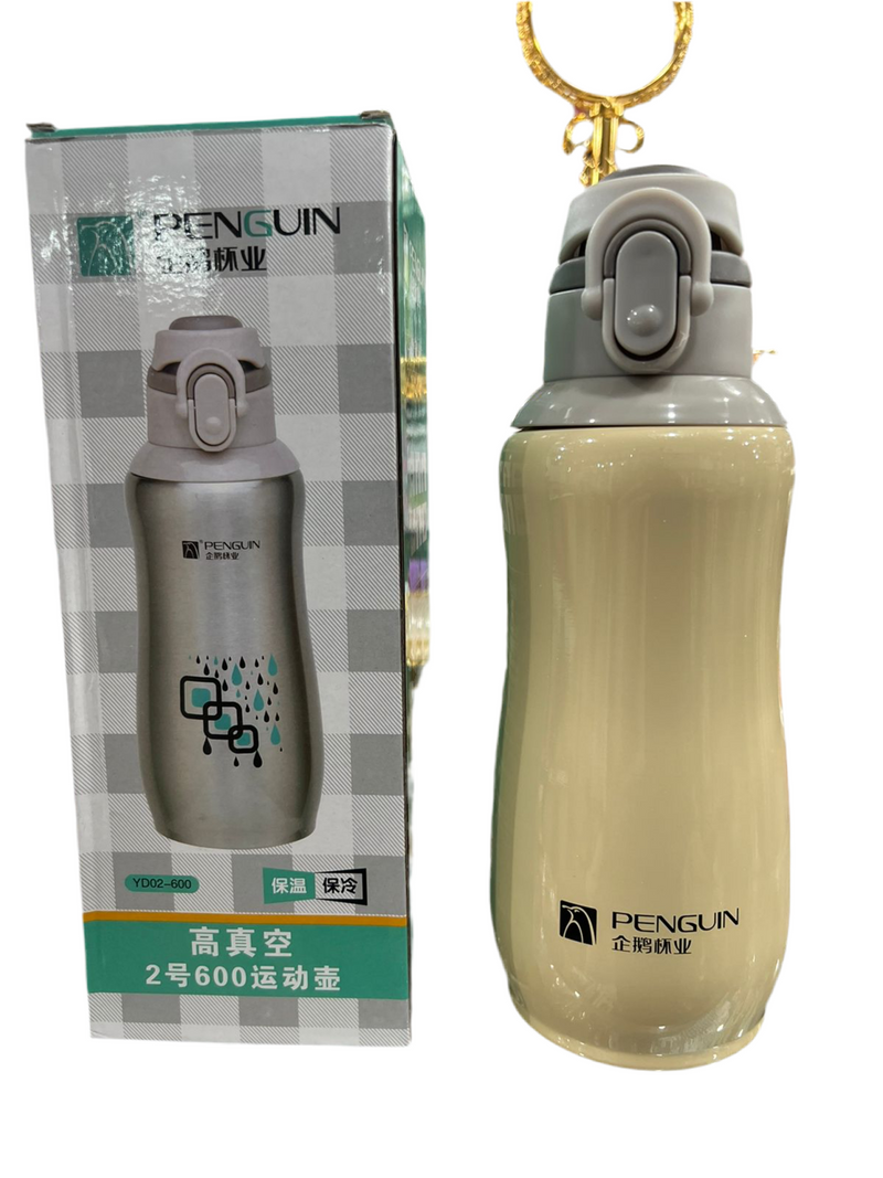 Penguin 600ML Stainless Steel Double Walled Vacuum Bottle