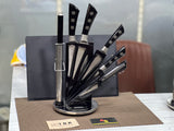 HIGH QUALITY BASS KNIFE SET BLACK COLOR WITH FLORAL PRINT