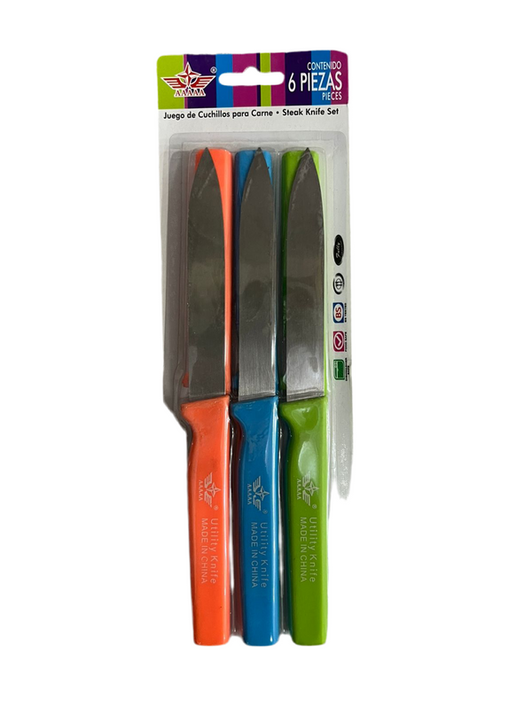 Pack of 6 Pcs Steak Knives