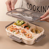 4 Compartment Bento Lunch Box Leakproof Bento Box - TheBawarchiKhana