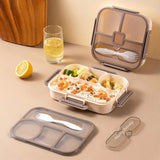 4 Compartment Bento Lunch Box Leakproof Bento Box - TheBawarchiKhana