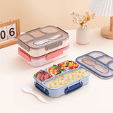 4 Compartment Bento Lunch Box Leakproof Bento Box - TheBawarchiKhana