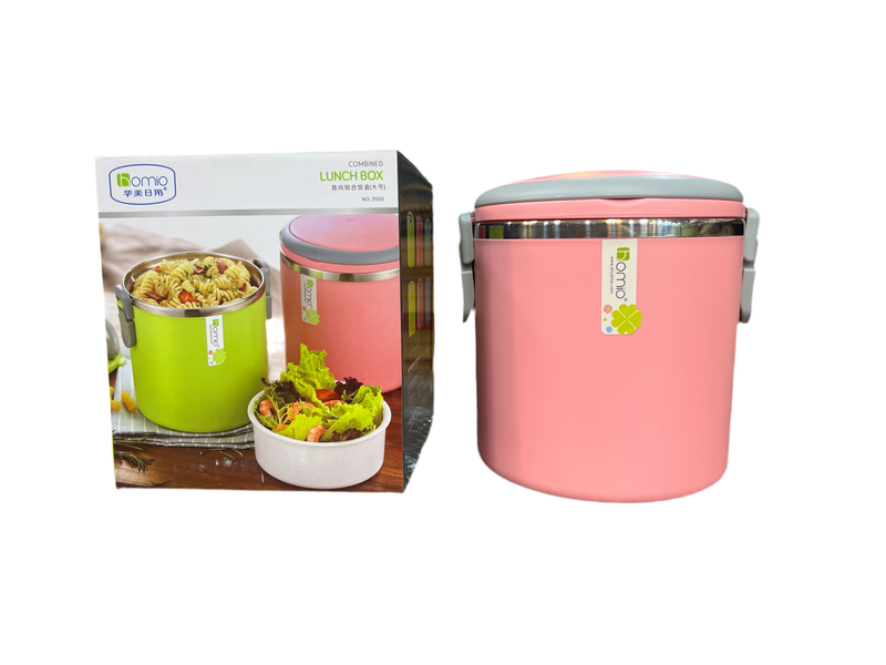 HOMIO STAINLESS STEEL INSIDE HOT AND COLD TIFFEN LUNCH BOX NO-9560