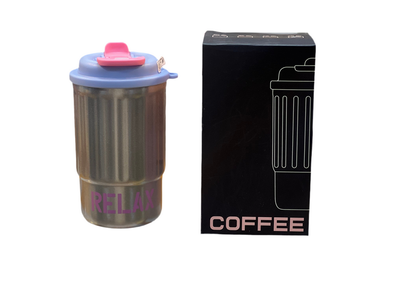 400ML DOUBLE DRINK COFFEE CUP 316 STAINLESS STEEL PORTABLE COFFEE MUG