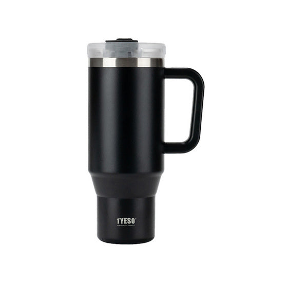 Tyeso Large Vacuum Insulated Coffee Cup 900ML Stainless Steel Thermal Flask Tumbler Water Bottle Ice Cool Car Cup