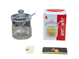 HIGH QUALITY ACYLIC SUGAR POT WITH SPOON 1058