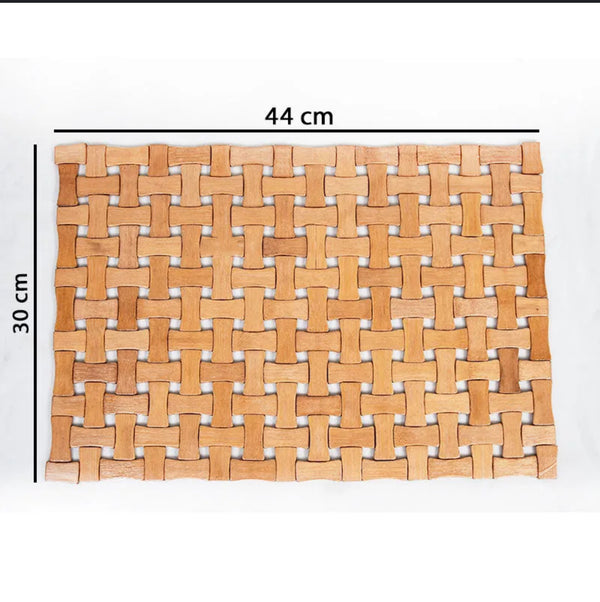 Heat Resistant Bamboo Table Mat 44*30Cm