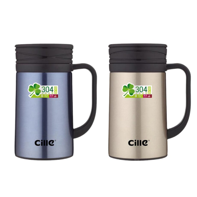 520ML CILLE DOUBLE WALLED HOT AND COLD MUG - TheBawarchiKhana