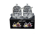 HIGH QUALITY 2PCS JAM JARS ACRYLIC F2797