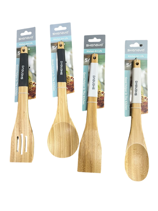 4 PCS HIGH QUALITY SHENGYA COOKING SPOON SET