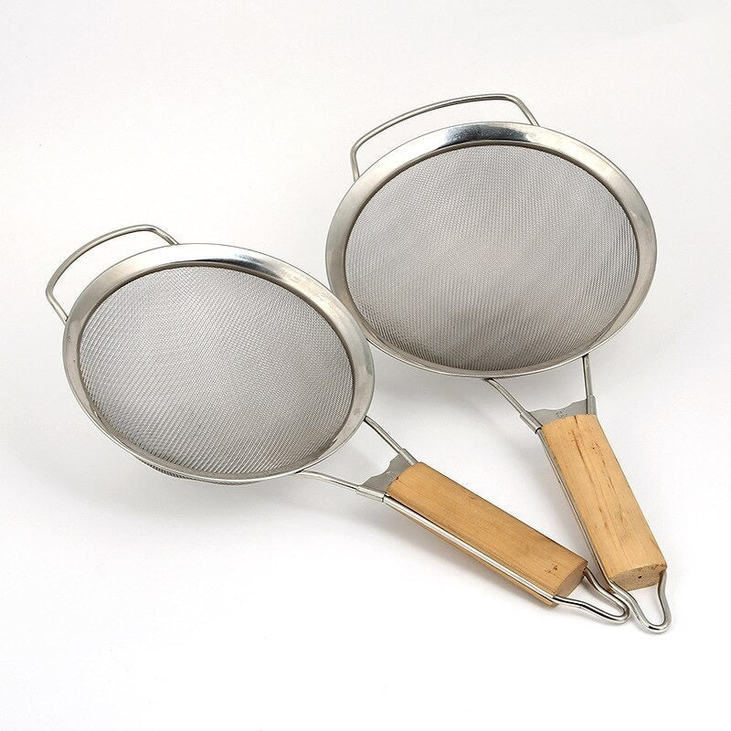 STAINLESS STEEL FRY STRAINER W/H 20,22,25, AND 28CM