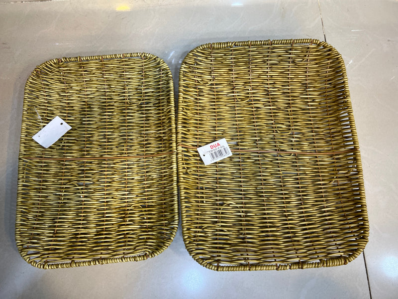 RECTANGLE WICKER BREAD BASKET