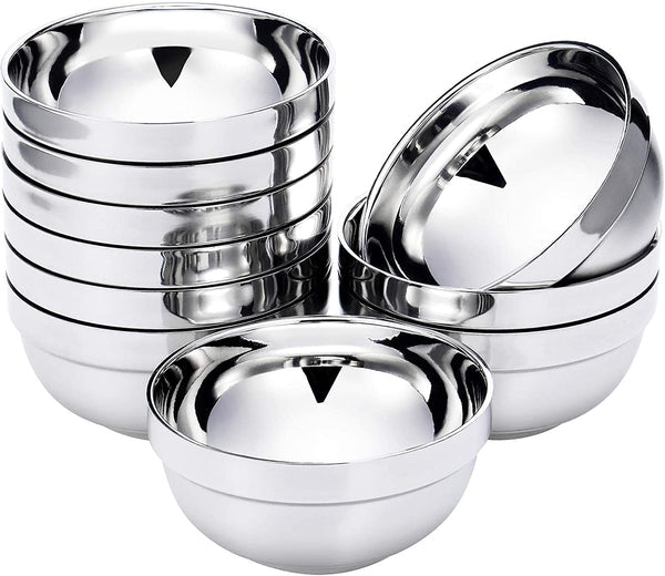 HEAT INSULATED STAINLESS STEEL BOWLS