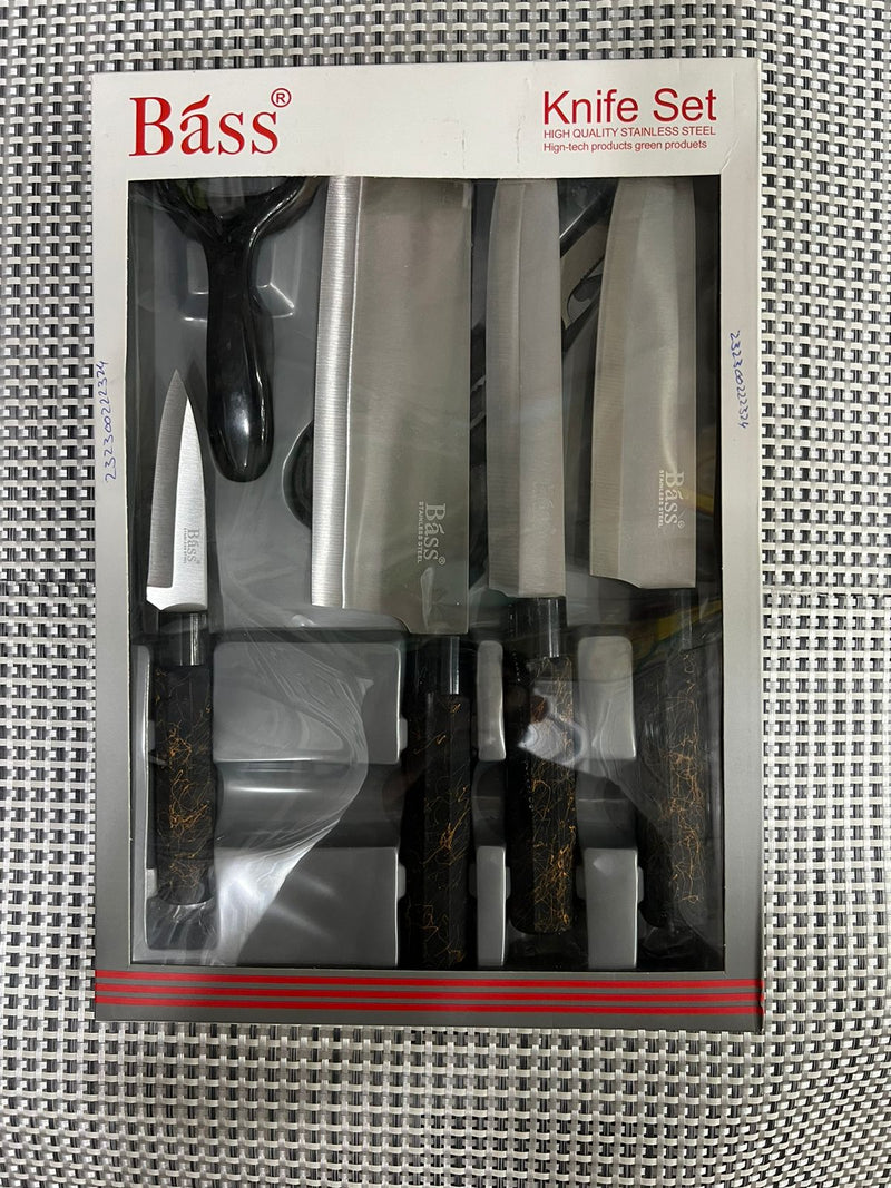 6 Pcs High Quality Bass Knife Set - TheBawarchiKhana