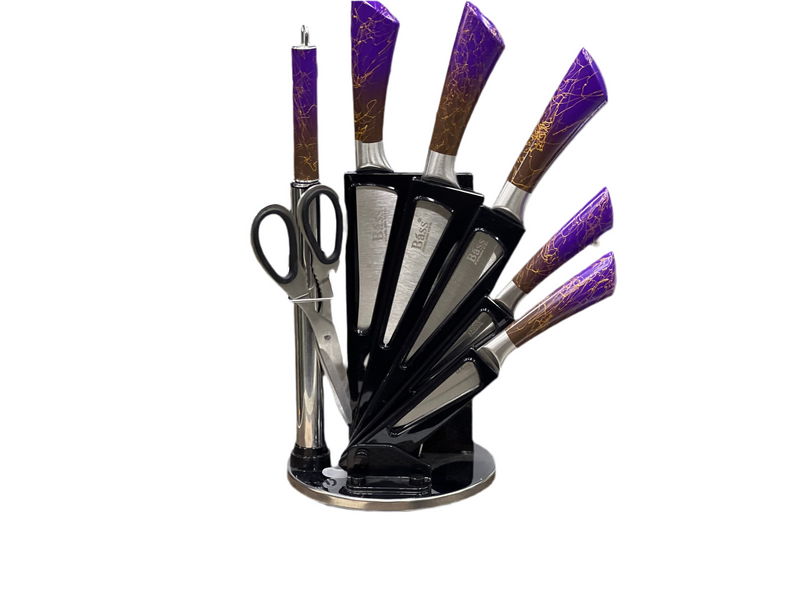 HIGH QUALITY BASS KNIFE SET PURPLE COLOR