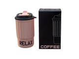 400ML DOUBLE DRINK COFFEE CUP 316 STAINLESS STEEL PORTABLE COFFEE MUG