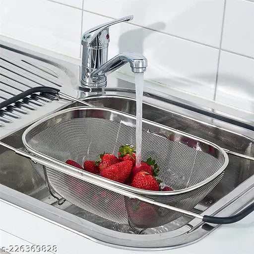 ADJUSTABLE OVER THE SINK STRAINER BASKET