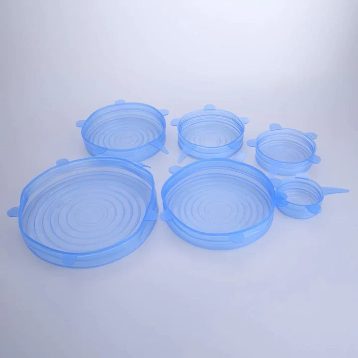 Silicone Stretchable Cover Lids Pack of 6