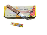 Hard Durable Stainless Steel Fruit Knife With Wooden Handle 4 Inch SM4256