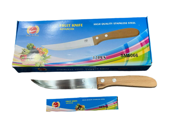 High Quality Stainless Steel Fruit Knife With Wooden Handle SM5066