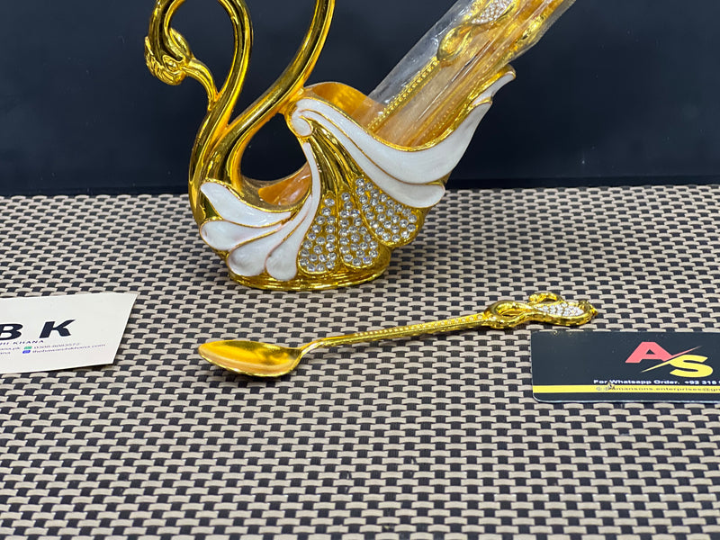 ELEGANT DESIGN SWAN SPOON SET