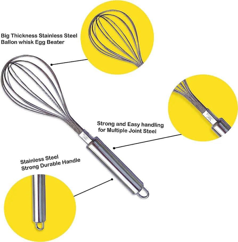 STAINLESS STEEL EGG BEATER WHISKER