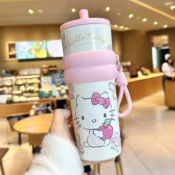 720ML Sanrio Series Stainless Steel Straw Bottle