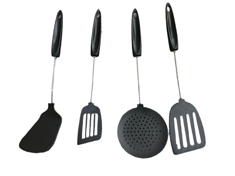 SET OF 4 NON STICK COOKING SPOONS