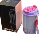 400ML DOUBLE DRINK COFFEE CUP 316 STAINLESS STEEL PORTABLE COFFEE MUG