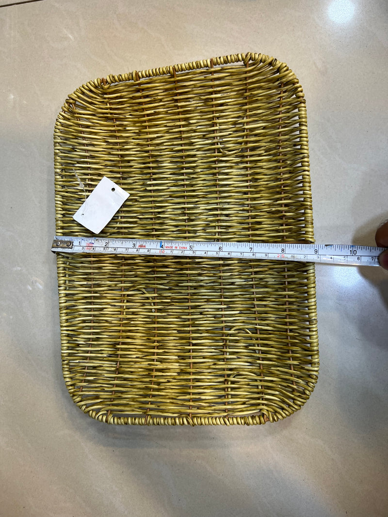 RECTANGLE WICKER BREAD BASKET