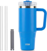 Tyeso Large Vacuum Insulated Coffee Cup 900ML Stainless Steel Thermal Flask Tumbler Water Bottle Ice Cool Car Cup