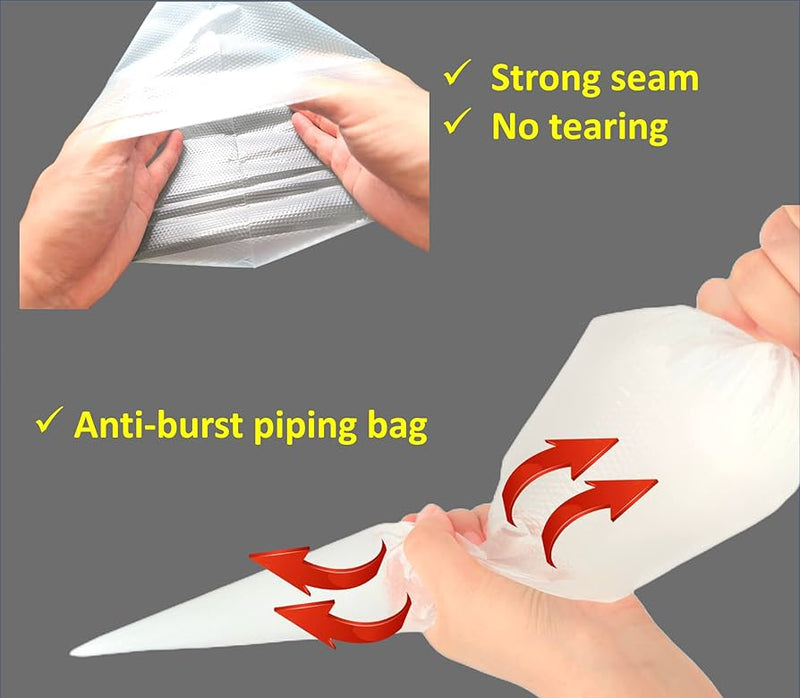 PACK OF 50PCS DISPOSABLE PIPING BAGS