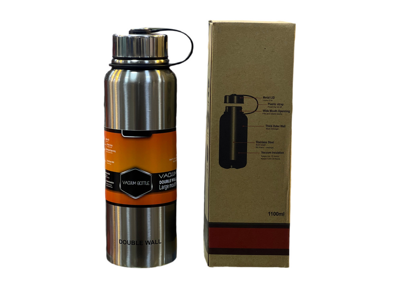 1100ML DOUBLE WALLED HOT AND COLD STAINLESS STEEL BOTTLE