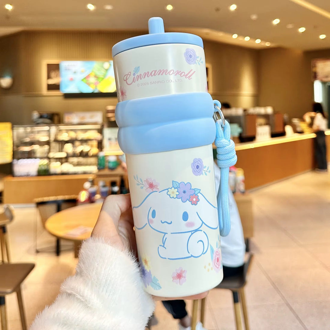 720ML Sanrio Series Stainless Steel Straw Bottle