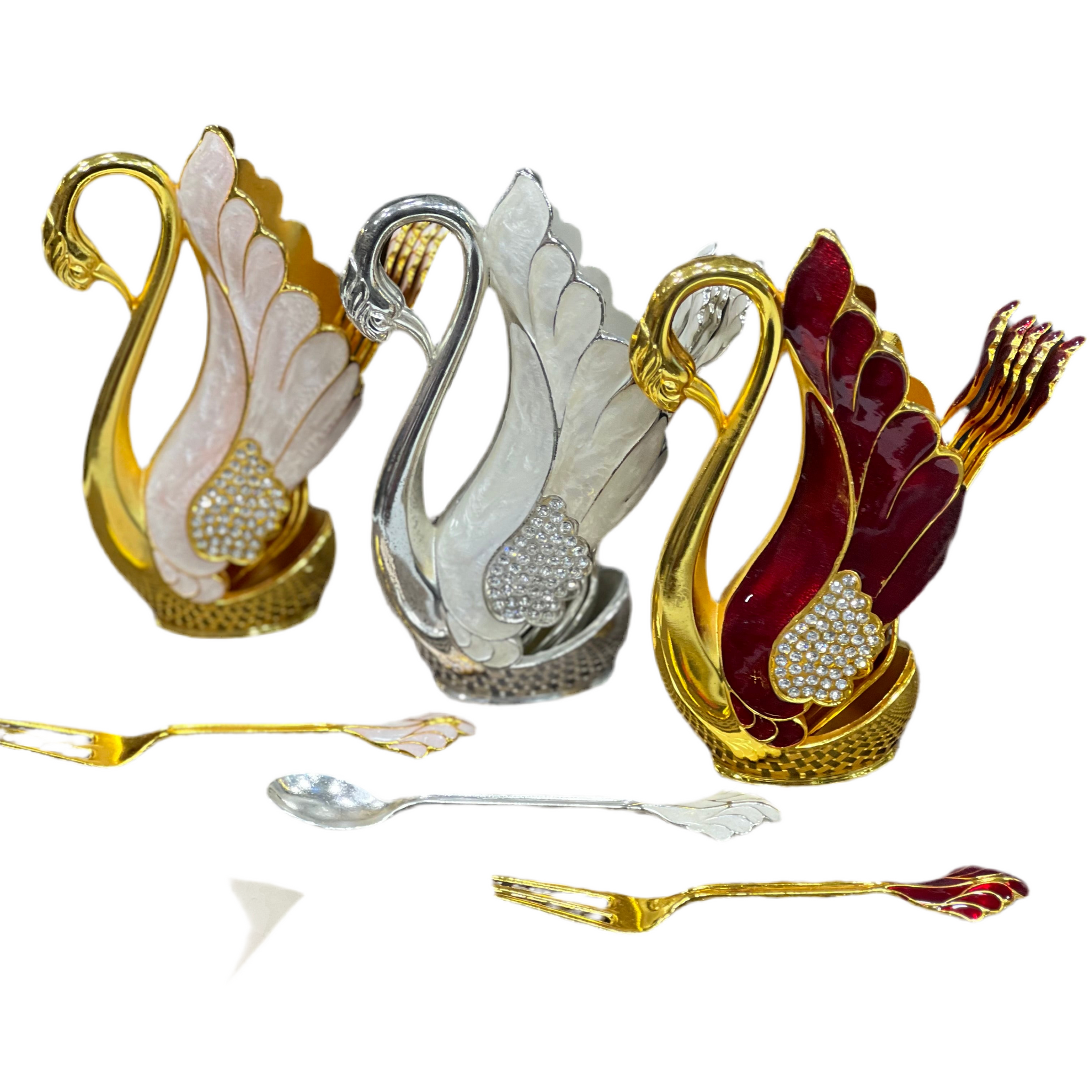 ELEGANT DESIGN SWAN FORK SET