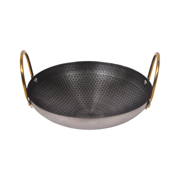 Honeycomb Laser Cut Stainless Steel 316 Chinese Wok