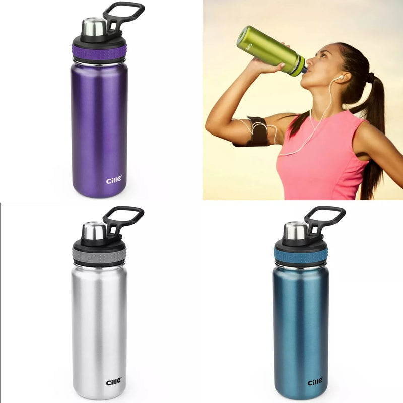 Cille Stainless Steel Insulated Water Bottle 680ML Hot and Cool Double Walled